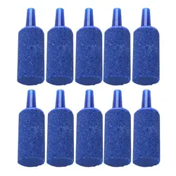 Fish Tank Mineral Bubbles Air Stone, 10 Pieces, Blue