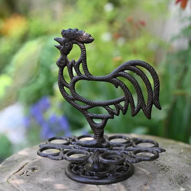 cast-iron-garden-ornament-egg-rack-american-countryside-antique-decoration-ornament-courtyard-desktop-decoration