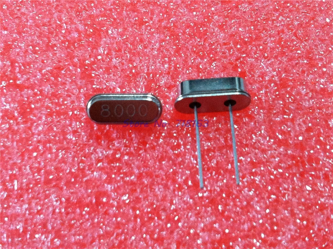 20pcs/lot hc-49s 8MHz 8.000mhz HC49S 8M DIP-2 quartz resonator Crystal Oscillator
