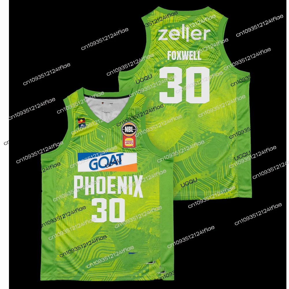 S.E. ملبورن فينيكس 25/26 جيرسي الأصلي ناثان سوبي رقم. 20 قميص كرة السلة جيرسي الأسترالي للرجال كرة السلة الرياضية بدون أكمام