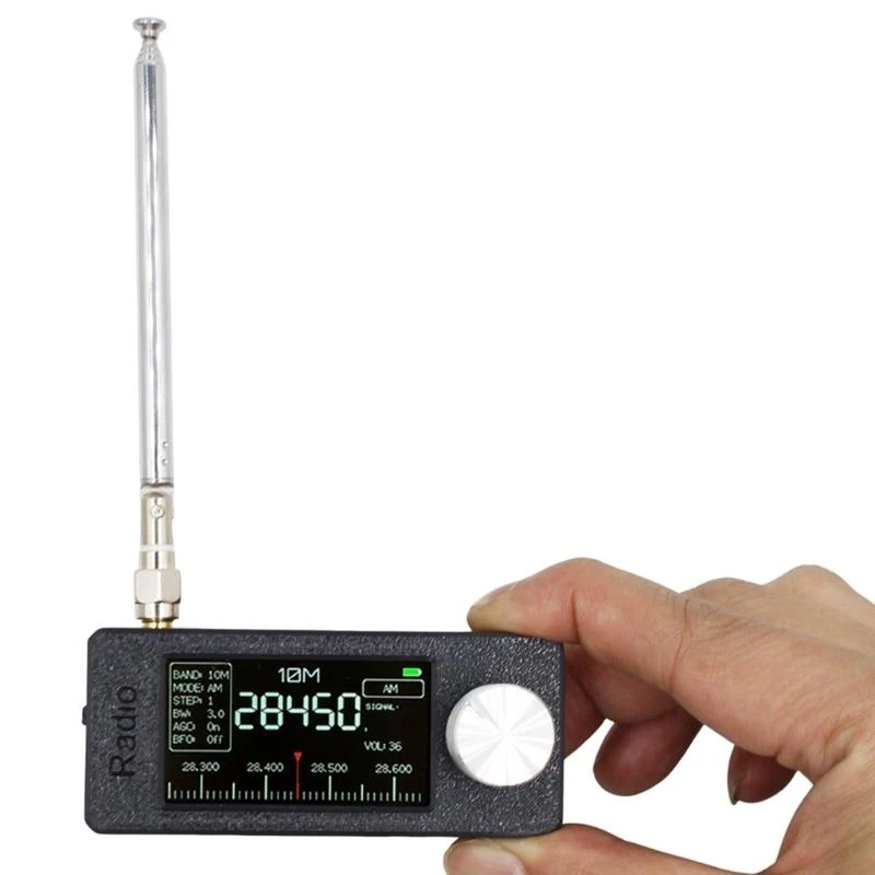 0.5-108MHz SI4732 MINI Pocket Radio Receiver مع شاشة 1.9 بوصة والهوائيات K1KF