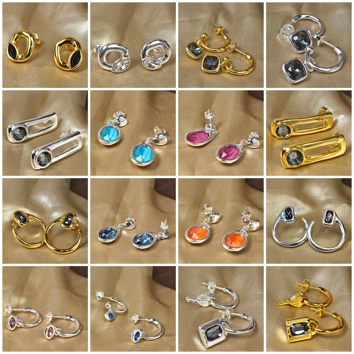 

2026 New Fashion Classic Jewelry Fashion S925 Silver Gold Plated High Quality Earrings Jewelry Gift Suitable for Wearing