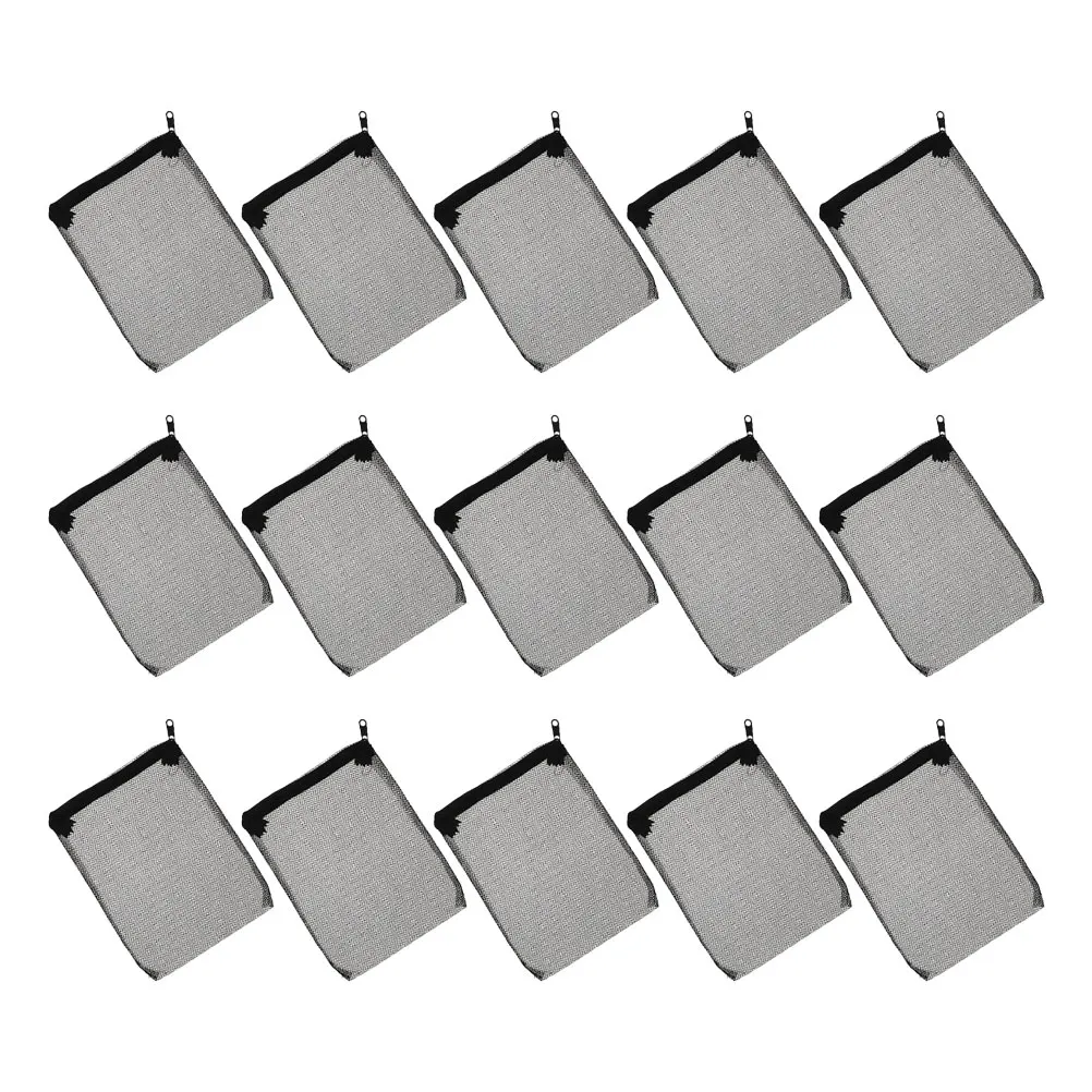 

15pcs Aquarium Media Bags Fish Tank Filtration Bag Reusable Polyester Fine Mesh Filter Supplies For Zeolite Activated Carbon