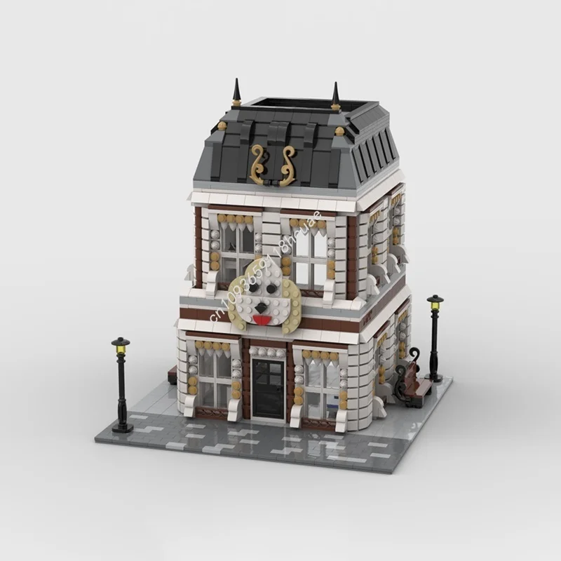 

2531 шт. MOC Vet Point, универсальная конструкция, модель, блоки, игрушка, конструкция, сборка, рождественский подарок, креативная идея, кирпич для детей