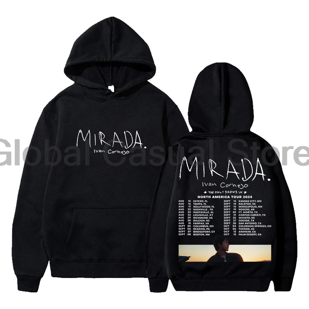 

Ivan Cornejo Mirada Tour Hoodie 2024 North America Tour Long Sleeve Streetwear Women Men Hooded Sweatshirt Fashion Clothes