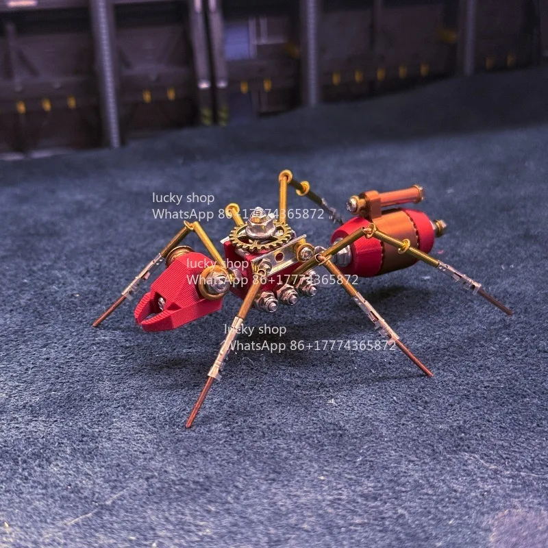Steampunk Iron-Jawed Ant 3D Metal Puzzle Mechanical Insect DIY Assembly Model Adult Challenging Handmade Ornament