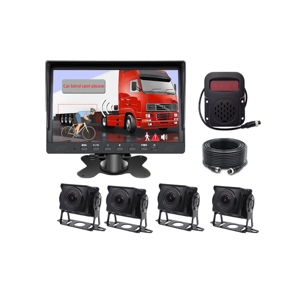 AI Blind Spot Monitoring System Car Alarm System Security Rear Parking Camera Senzors Surveillance Cameras Systems Hd 1080P