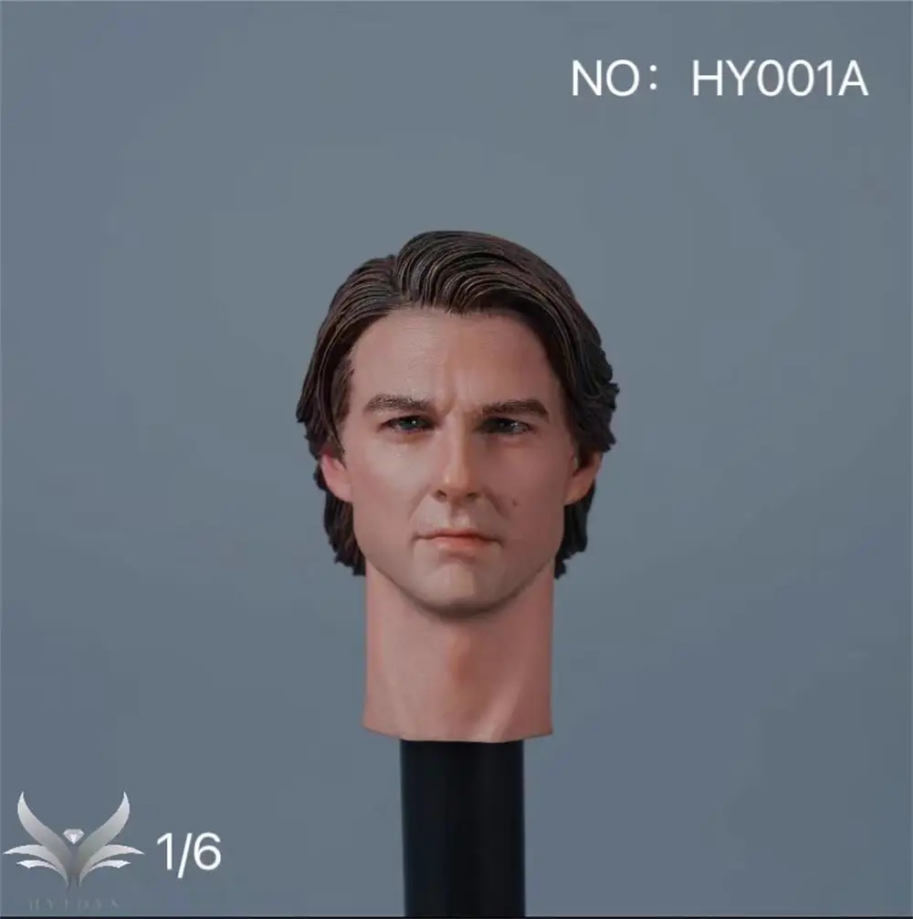 1/6 Hongyi Toys HY001A Handsome Guy Tom Cruise Male Head Sculpt Carving For 12