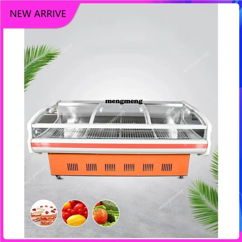 Gabinete de carne fresca de alta eficiencia del congelador del refrigerador de la exhibición de la refrigeración por aire de la comida de encargo M138