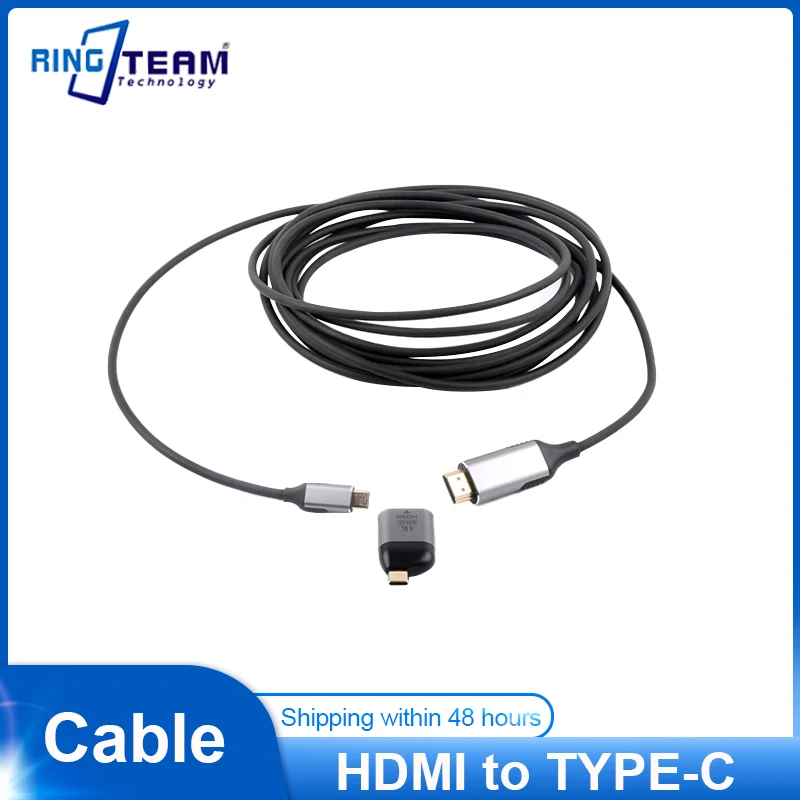 

USB C to HDMI Adapter 4K Cable Type-C to HDMI Converter for MacBook PC TV Display Port USB-C HDMI Adapter Type C to HDMI