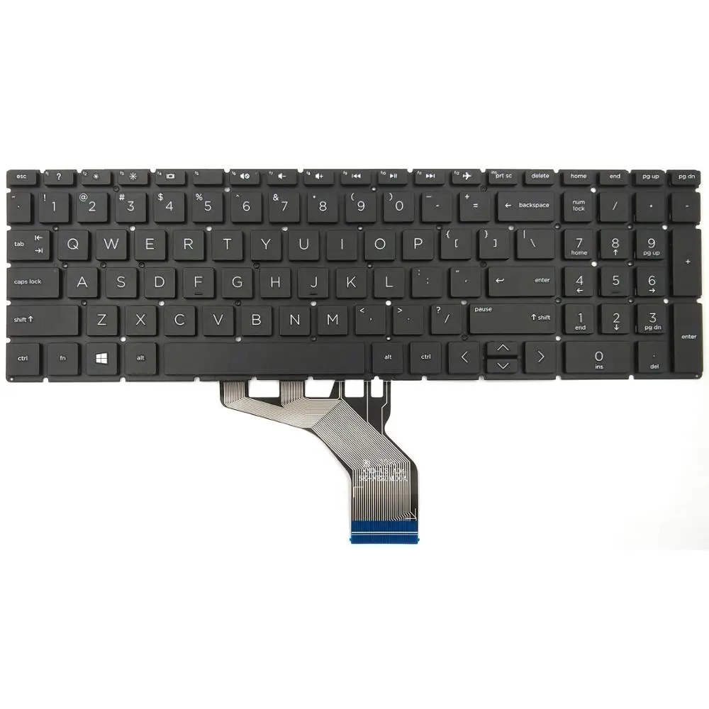 New For HP 15-DA 15-DA0012DX 15-DA0032WM 15-DB 15-DB0047WM TPN-C135 TPN-C136 Laptop Keyboard US Black