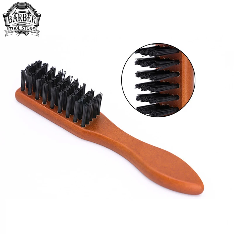 

Men'S Beard Brush Wooden Handle Boar Bristle Beard Cleaner Tools Anti-Static Hairdressing Dusting Comb Coiffeur Shaving Brush