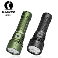 4500 Lumen Outdoor Camping Flashlight 26800 USB C Rechargeable Lamp EDC LED Lantern Magnetic Tail Self Defense Light Green AK36