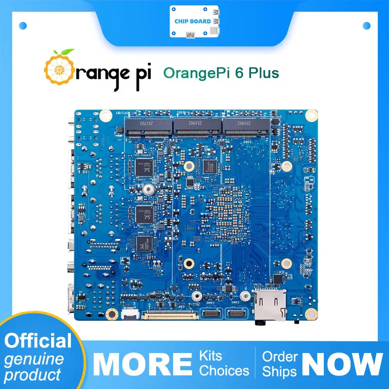 Orange Pi 6 Plus: 16GB/32GB DDR5, 45 TOPS NPU, Runs Linux/Android/Windows/ROS2