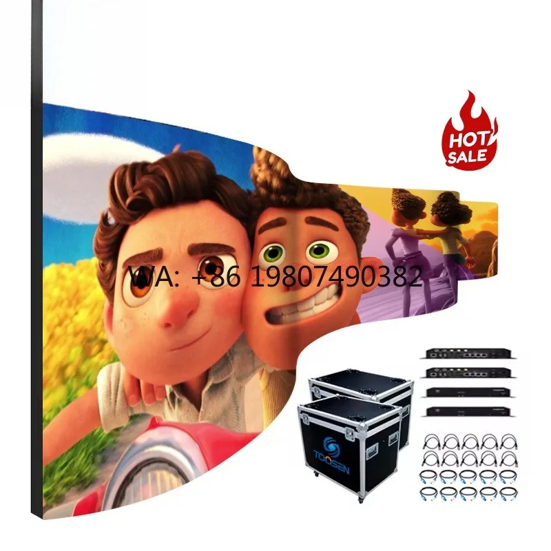 P1.2 P1.5 P1.8 P2 P2.5 Flexible Curved LED Screen Easy Bend Soft Video Wall Indoor Outdoor Commercial Advertising Display