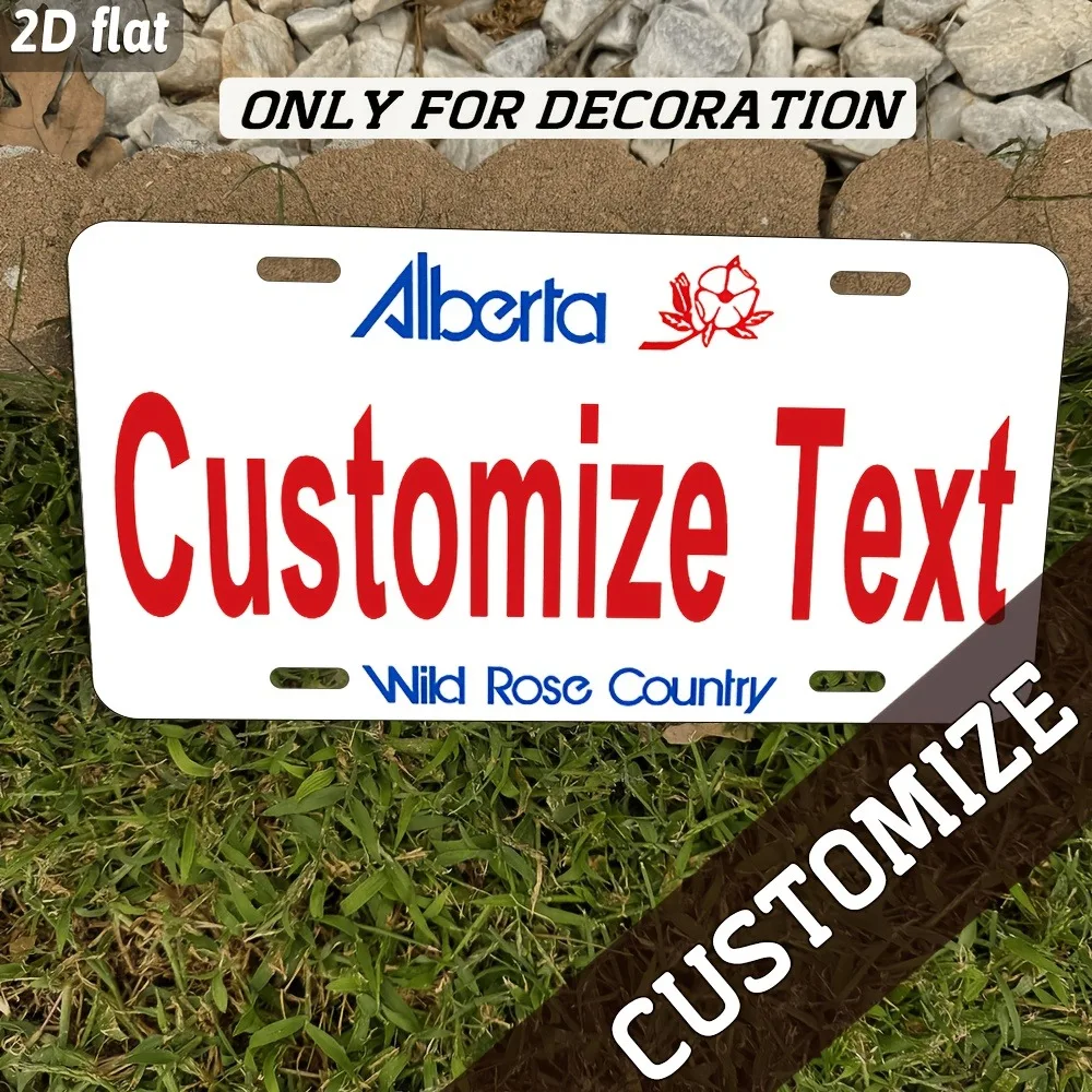 Custom Alberta Rustic Metal Sign 6x12
