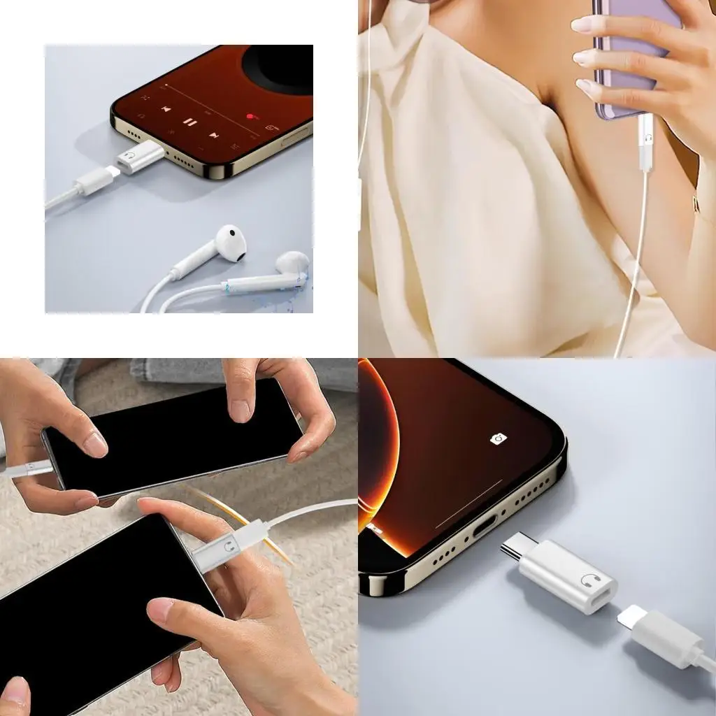 

Y5JB To USB C Audios Adapter Compatible for Phone16/15 Earphone Converters