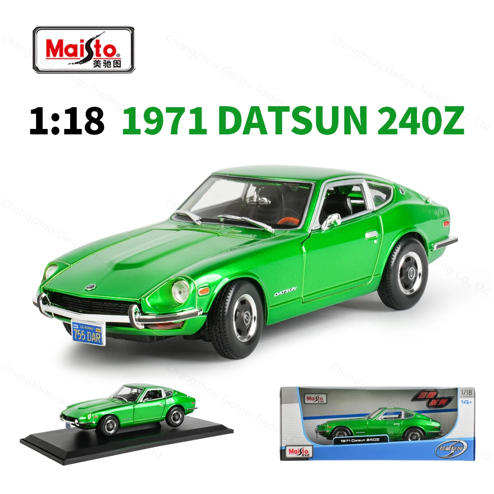 maisto-1-18-1971-ダットサン-240z-静的ダイキャスト車グッズモデルカーのおもちゃ