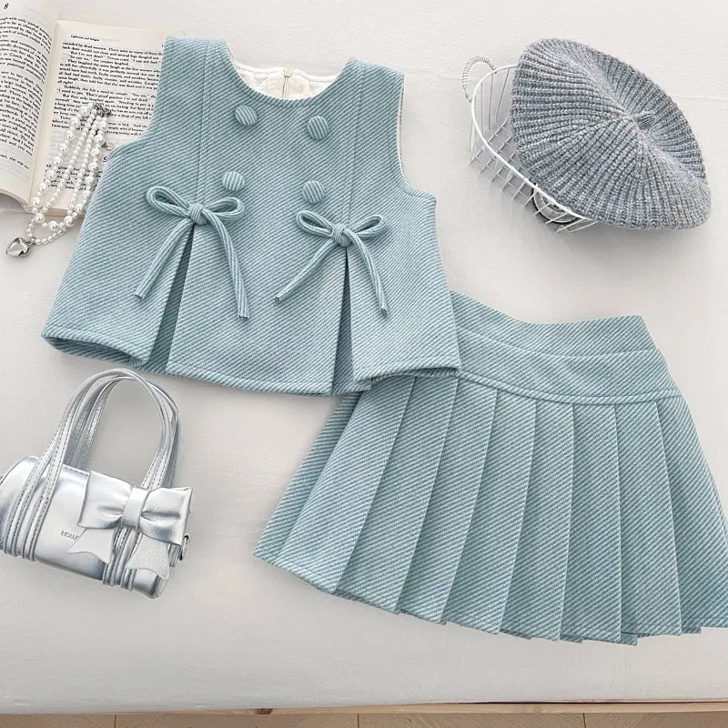 ensemble-pour-filles-'petit-vent-parfume'-automne-hiver-2026-avec-nœud-en-velours-epais-gilet-jupe-a-volants-manteau-ensemble-deux-pieces