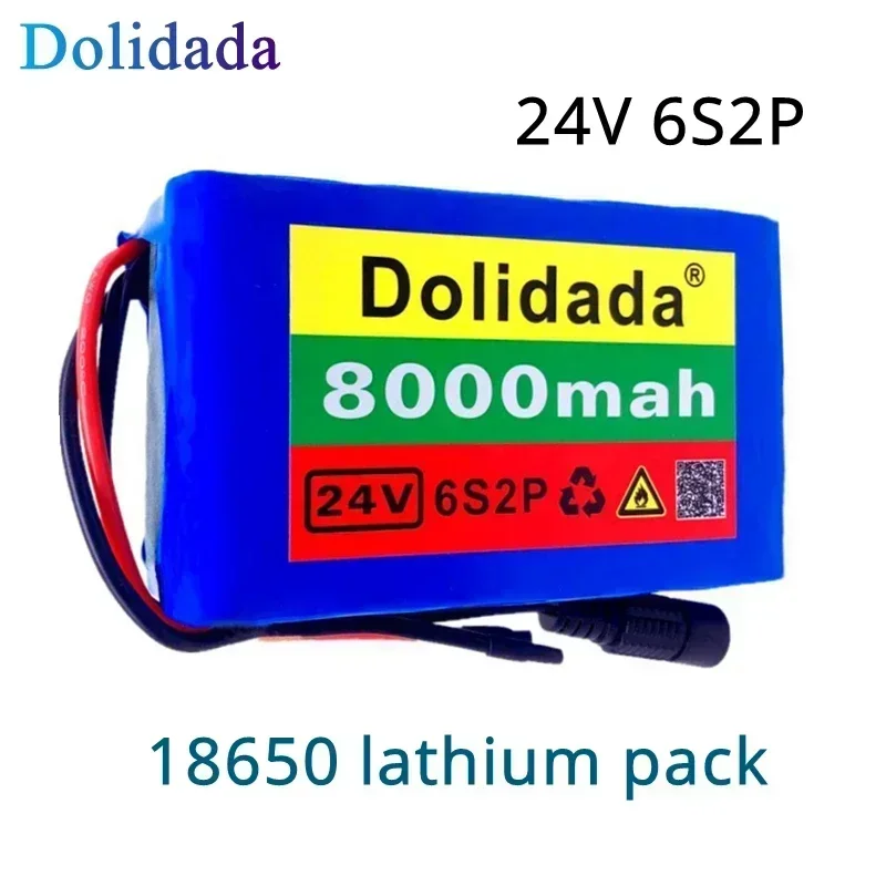 6s2p 24V8Ah 18650 Battery Lithium Battery 25.2v 8000mAh/Electric/Li-ion Battery Pack with + Charger