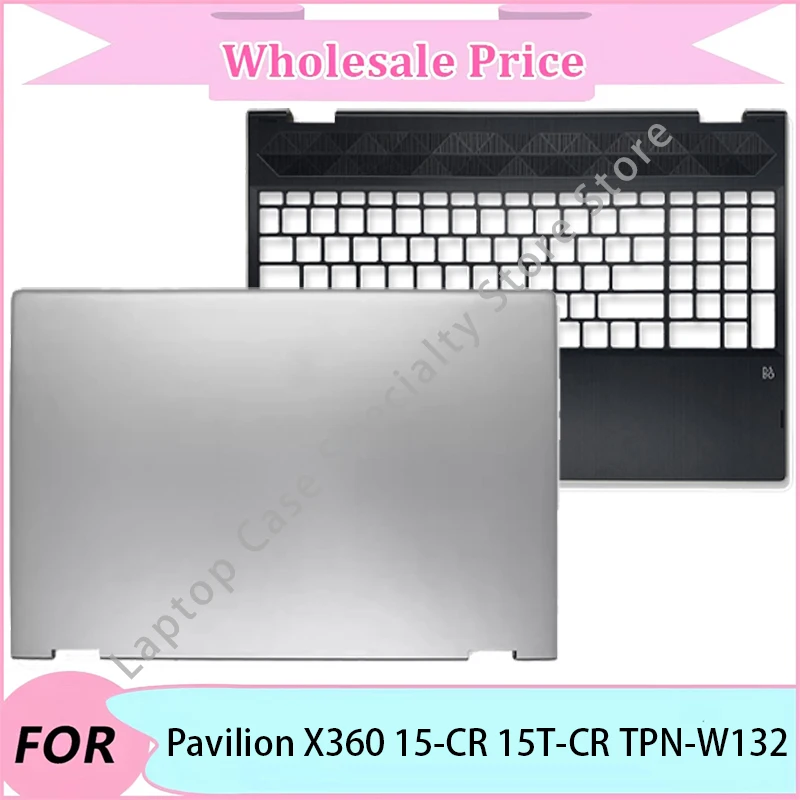 

NEW For Pavilion X360 15-CR 15T-CR TPN-W132 Laptop replacement parts/Case/Laptop LCD Back Cover/Upper Palmrest/Hinge
