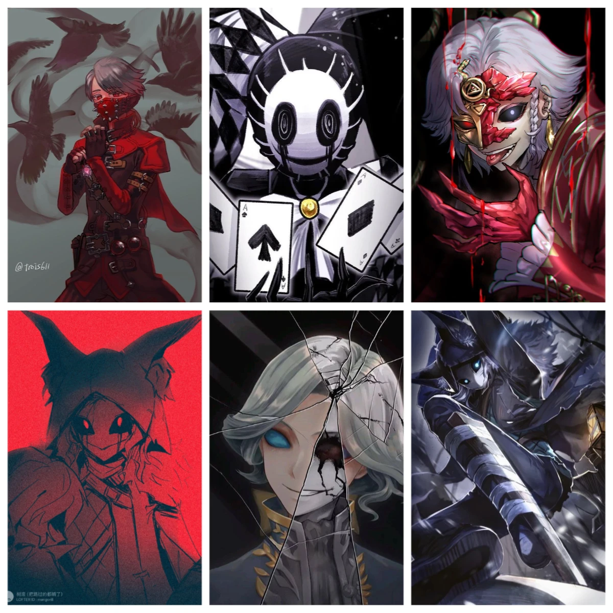 

DIY Frameless Digital Oil Painting Geme Identity V Night Watch Fan Fiction Home Decoration Painting Wall Bedroom Room Decor Gift