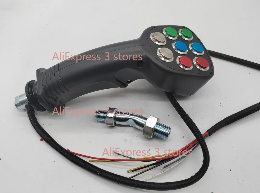 1pc for Excavator Harvester Modification 6/ 7/8//9 Button Joystick Handle