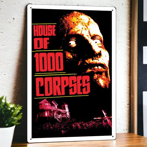 

House of 1000 Corpses (2003) Metal Movie Poster Tin Sign Plaque Film 8"x12"