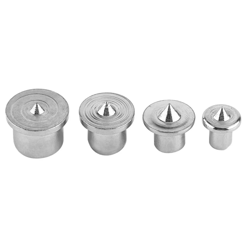 8PCS Hollow Type Dowel Center Points Multi-Size Round Tenon Woodworking Alignment Tool Punch Thimble Solid Wood Pin