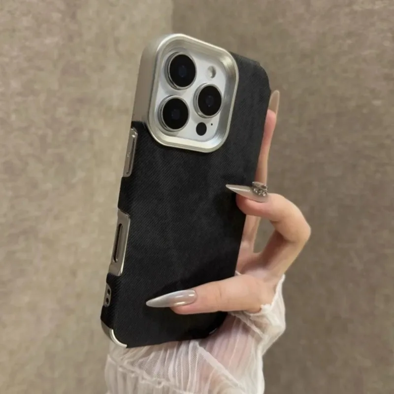 ريترو خمر كاوبوي النسيج الحال بالنسبة آيفون 17 الهواء 16 15 14 13 12 11 برو ماكس 16 زائد الفاخرة الجينز لينة الوفير درع غطاء الهاتف