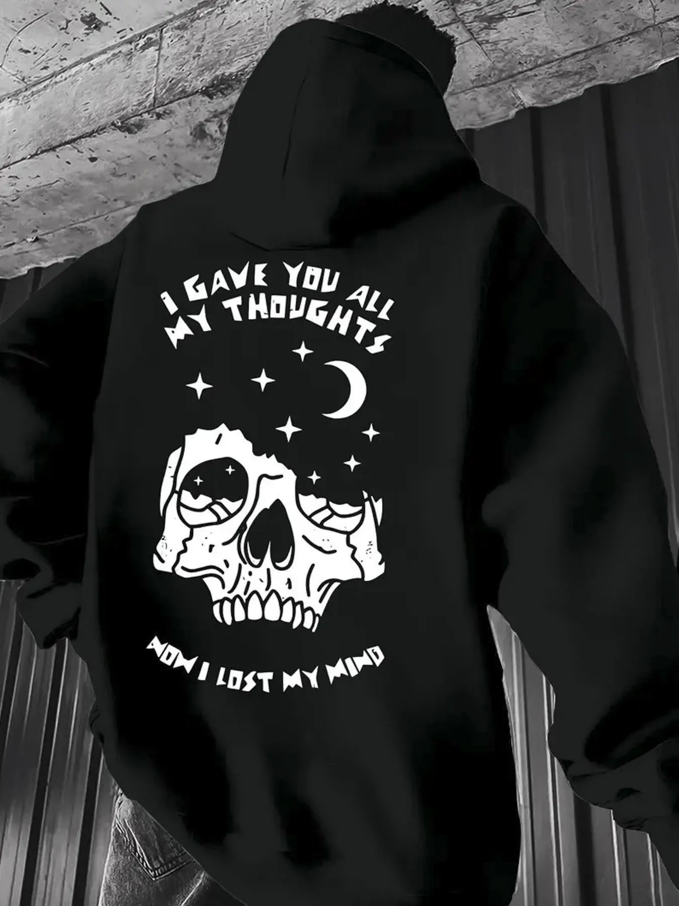 

Skull, Graphic Printing Autumn and Winter Hoodies for Men and Women Casual Loose Outdoor Street Sports Training Brand Fashion