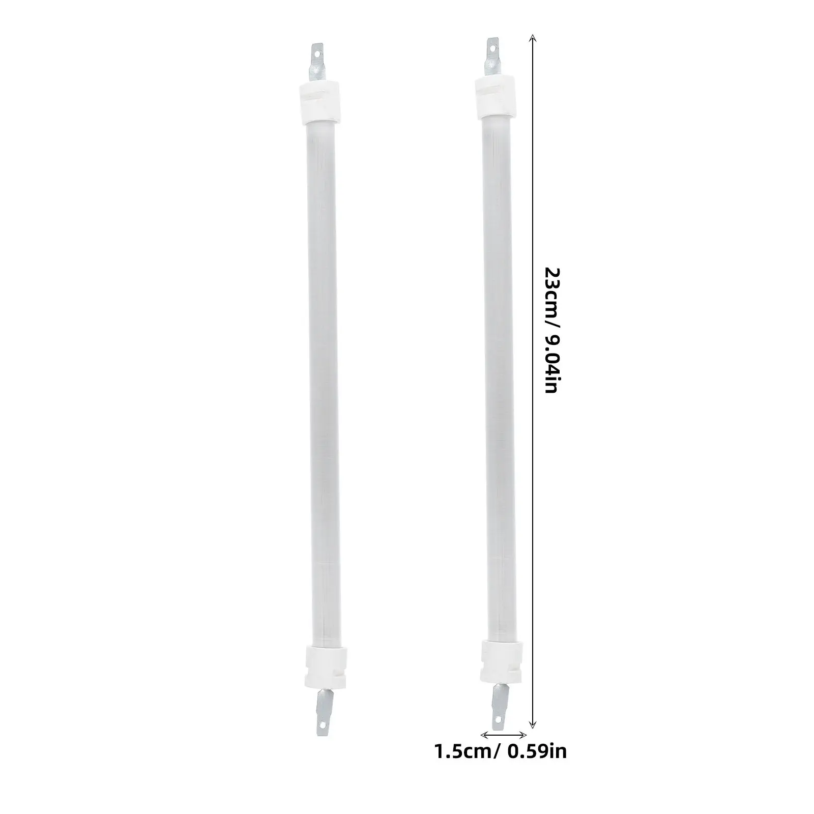 2pcs Patio Heater Bulb Replacement Electric Heater Tube Patio Heater Electric Bulb Replacement Heated Tube Infrared Part Heating