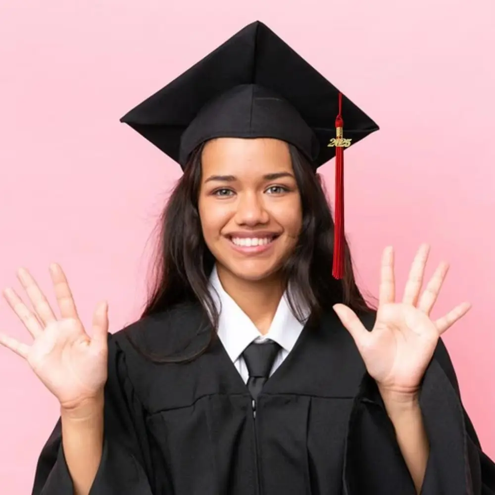 سبائك البوليستر شرابة الأكاديمية معلقة لون نقي 9 ألوان سحر قلادة DIY الحرف نمط جديد طالب قبعة التخرج شرابة #4