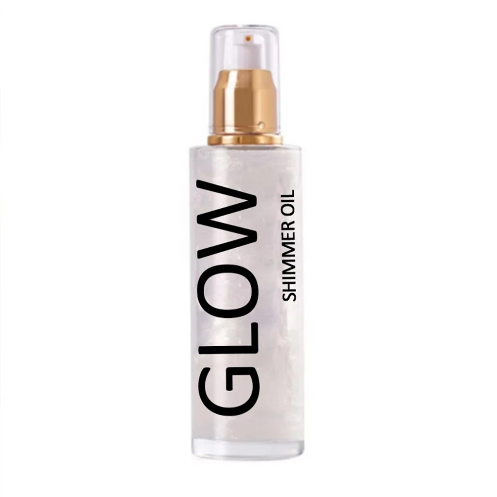 5-color Private Label 50ml Liquid Highlighter Custom Logo Face Body Highlight Lotion Fine Shimmer Pearlescent Brighten Makeup