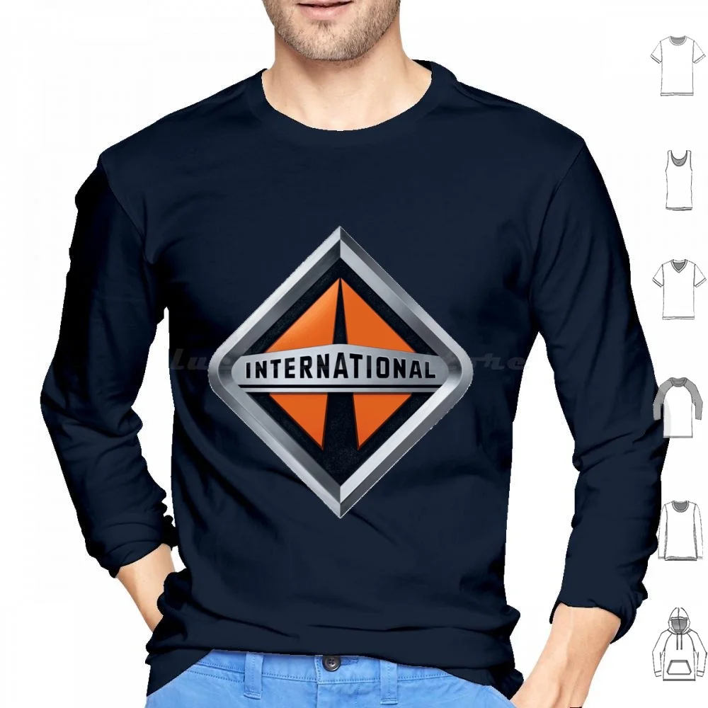 International Truck Hoodie cotton Long Sleeve Road Trucker Truck Logo Popular International