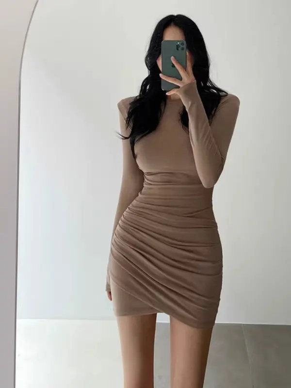 Primavera verão novo sle fino ajuste ort saia feminina bodycon dr puro desejo sexy interior wear envoltório em torno da camada base dr