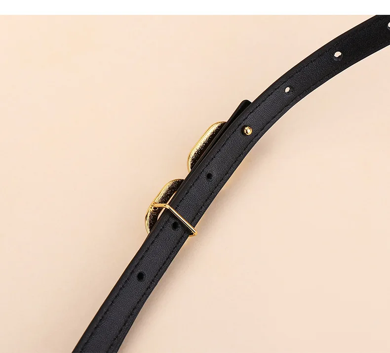 Hochwertiger Damengürtel; Feine und leichte Luxus-Modeaccessoires; Ledergürtel für Damen; Vielseitiger 8-förmiger Gürtel für – Detail 13