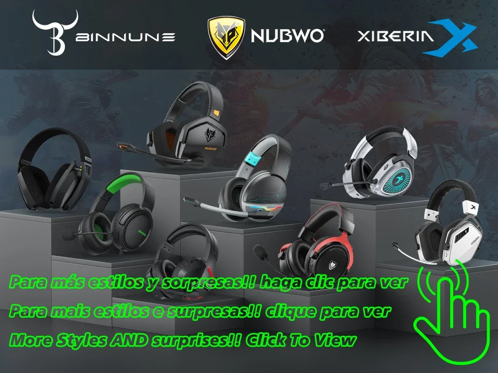 NUBWO G08 Drahtlose Headsets Gamer mit Dual-Mikrofon für PS5, PS4, PC, Mobile, Switch, 2,4 GHz Bluetooth-Funkkopfhörer – Detail 1