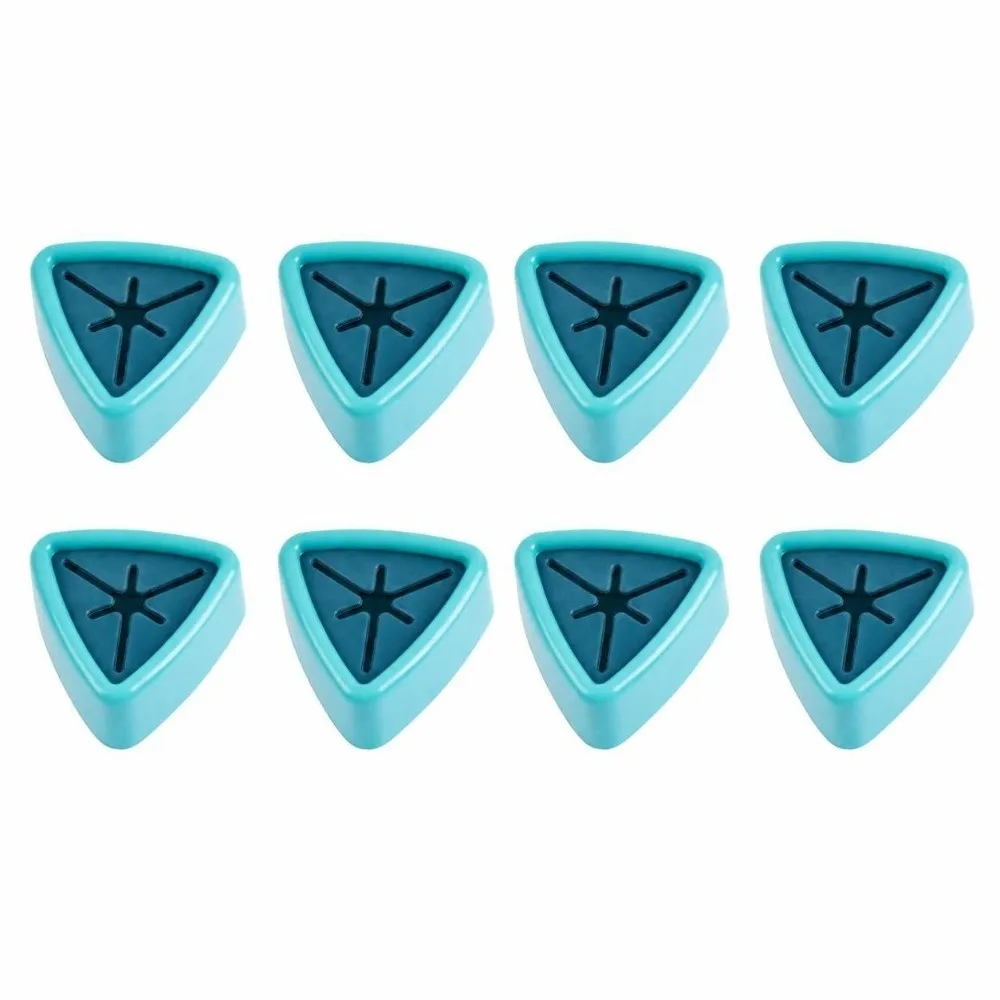8PCS Silicone Kitchen Towel Hook Self-Adhesive 1.97in×1.97in×0.87in Wall Mounted Towel Holder Triangle Towel Holders For Home