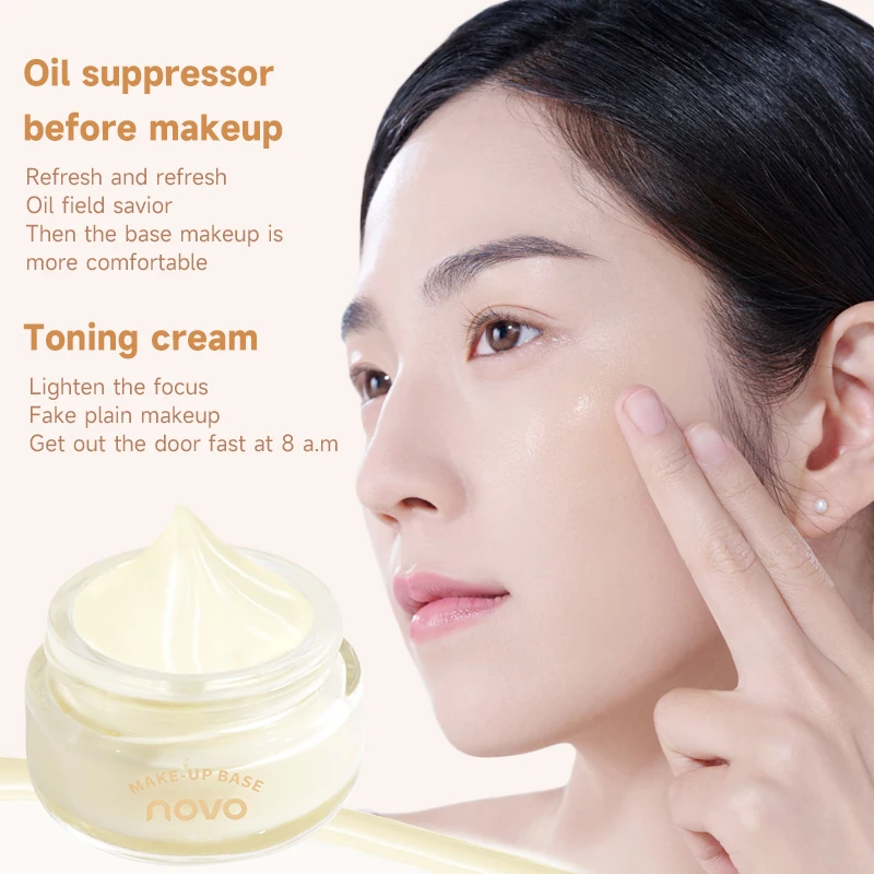 Crema primer viso idratante, base liscia a lunga durata e correttore schiarente, non grasso, delicato e per il controllo dell'olio