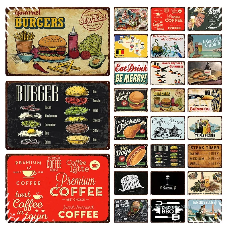 Letreros metálicos Triple Filtree, Placa de cerveza Estrella Damm, Arte de pared de hierro para café y fitness, Placa de pub, Letrero metálico divertido tipo poste