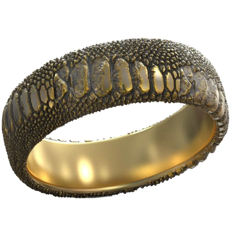 6g Serpent Snake Skin Wedding Band Reptile Rings Customized 925 SOLID STERLING SILVER Many Sizes 6.5-13.5