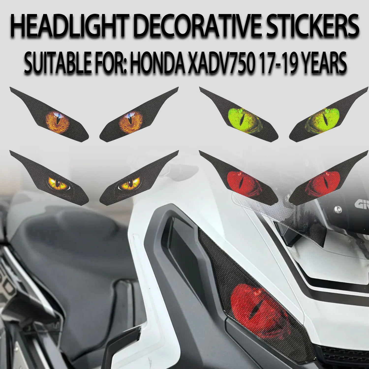 

Applicable to Honda XADV750 2017-2019 modified new headlight protection film car light decoration stickers