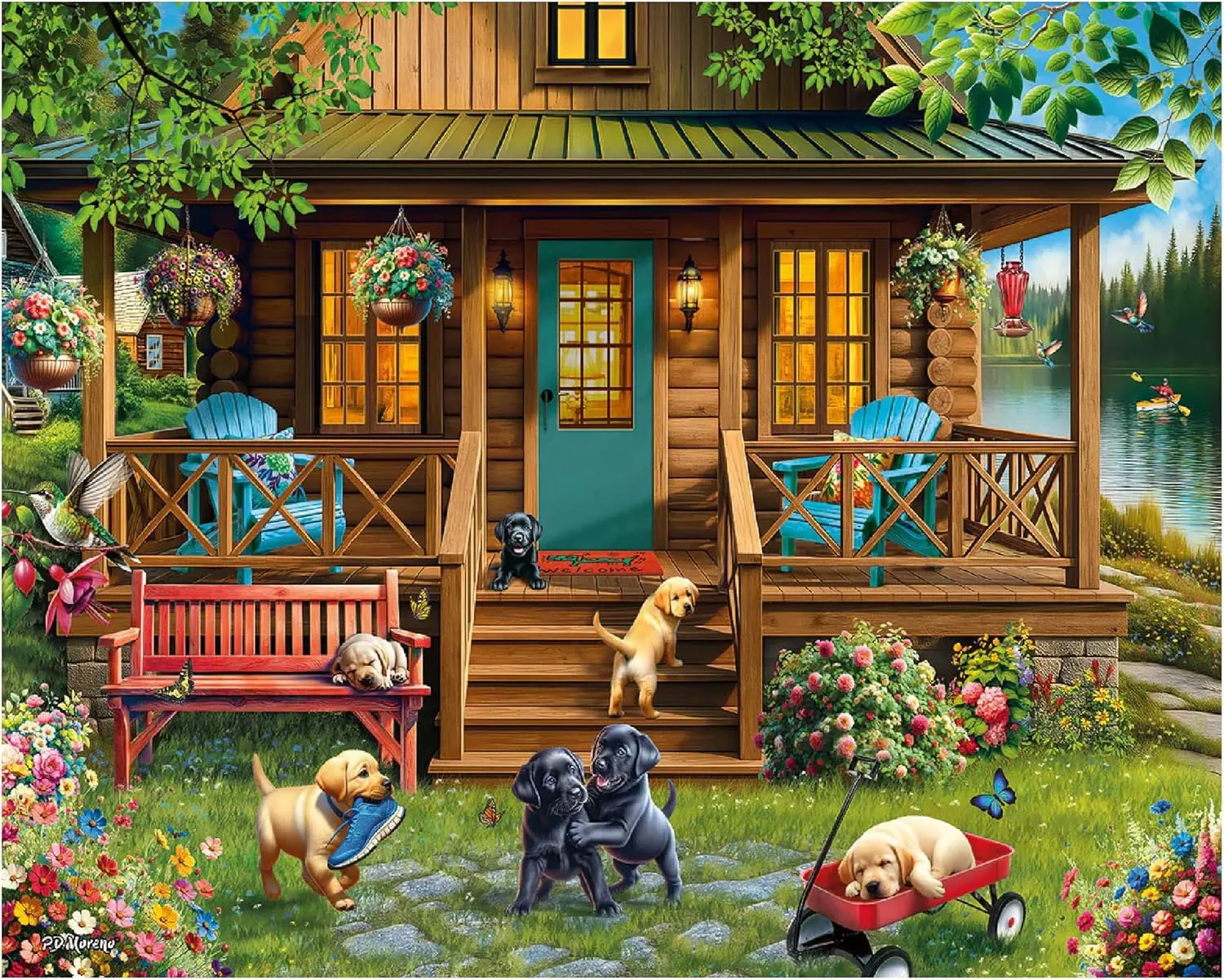 

Высококачественный пазл Spring Lake Cabin, 120/300/500/520/1000/1314 деталей, игра-подарок для всех возрастов, взрослых и всей семьи