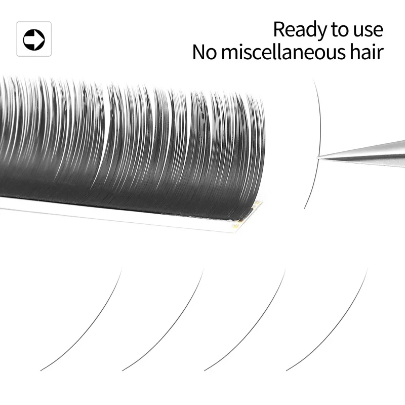 クラシックな個々のまつげエクステ,プロのまつげエクステ,ソフト,ナチュラル,ライト,マット,ブラック,ボリューム