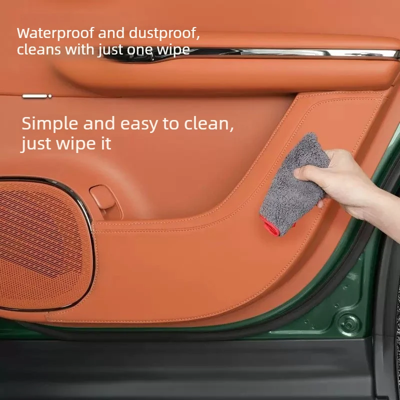 Car Door Kick Mats Rear Seat Door Panel Scratch-resistant Interior Trim For GAC Trumpchi Aspire S7 Accessories Decorative Items