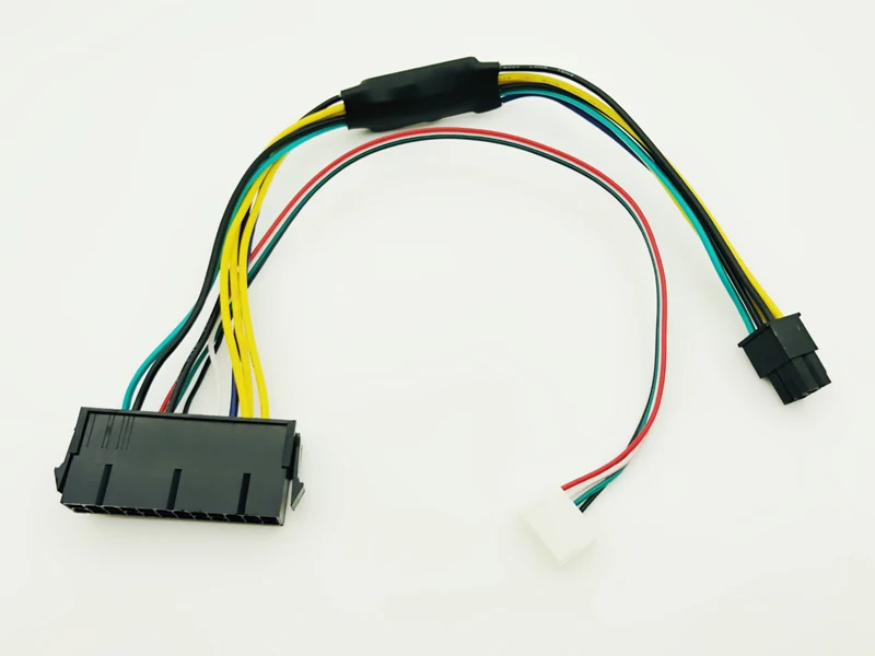 Hp z220 z230sffマザーボードサーバーワークステーション30cm用atx24ピン-マザーボード2ポート6ピンアダプターpsu電源ケーブルコード