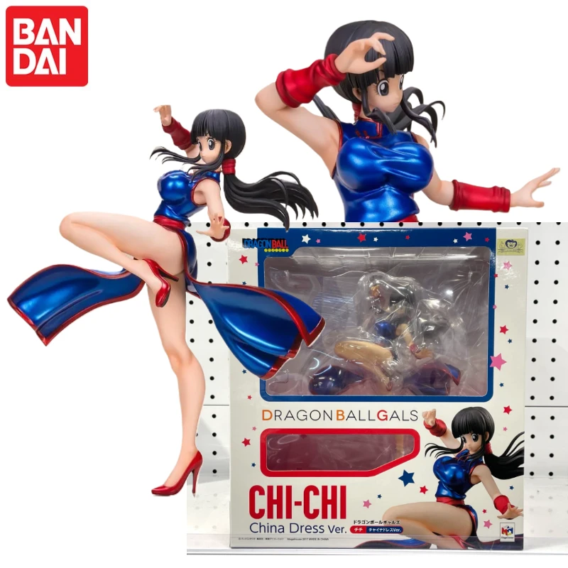 ¡En stock! 100% Original Bandai Megahouse Dragon Ball Gals Chichi Vestido Chino (Qipao) Ver. Figuras de Anime, Modelos, Juguetes, Regalos