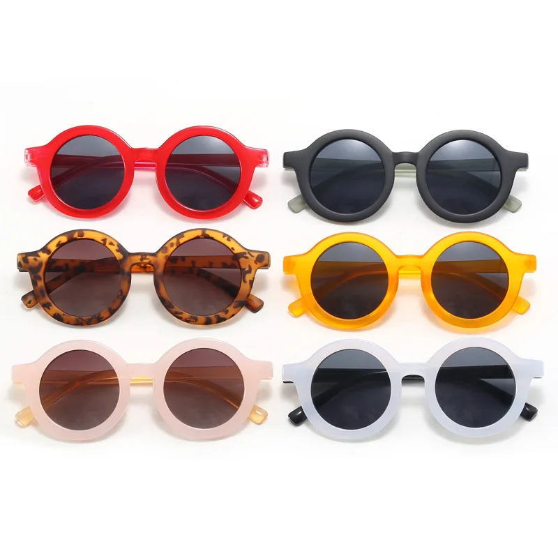 2024 Small Elliptical Decorative Mirror New Fashion Trendy Children's Sunglasses Long Term Backup