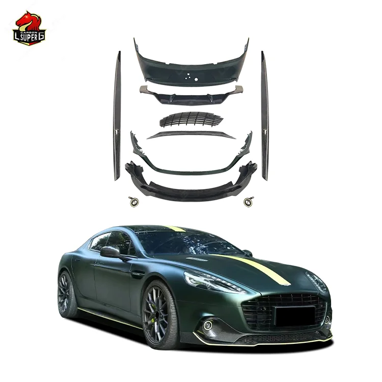 

AMR-Style Full Carbon Fiber Body Kit for Aston Martin Rapide S 4D Version Car Bumpers Front Lips Fenders Grill